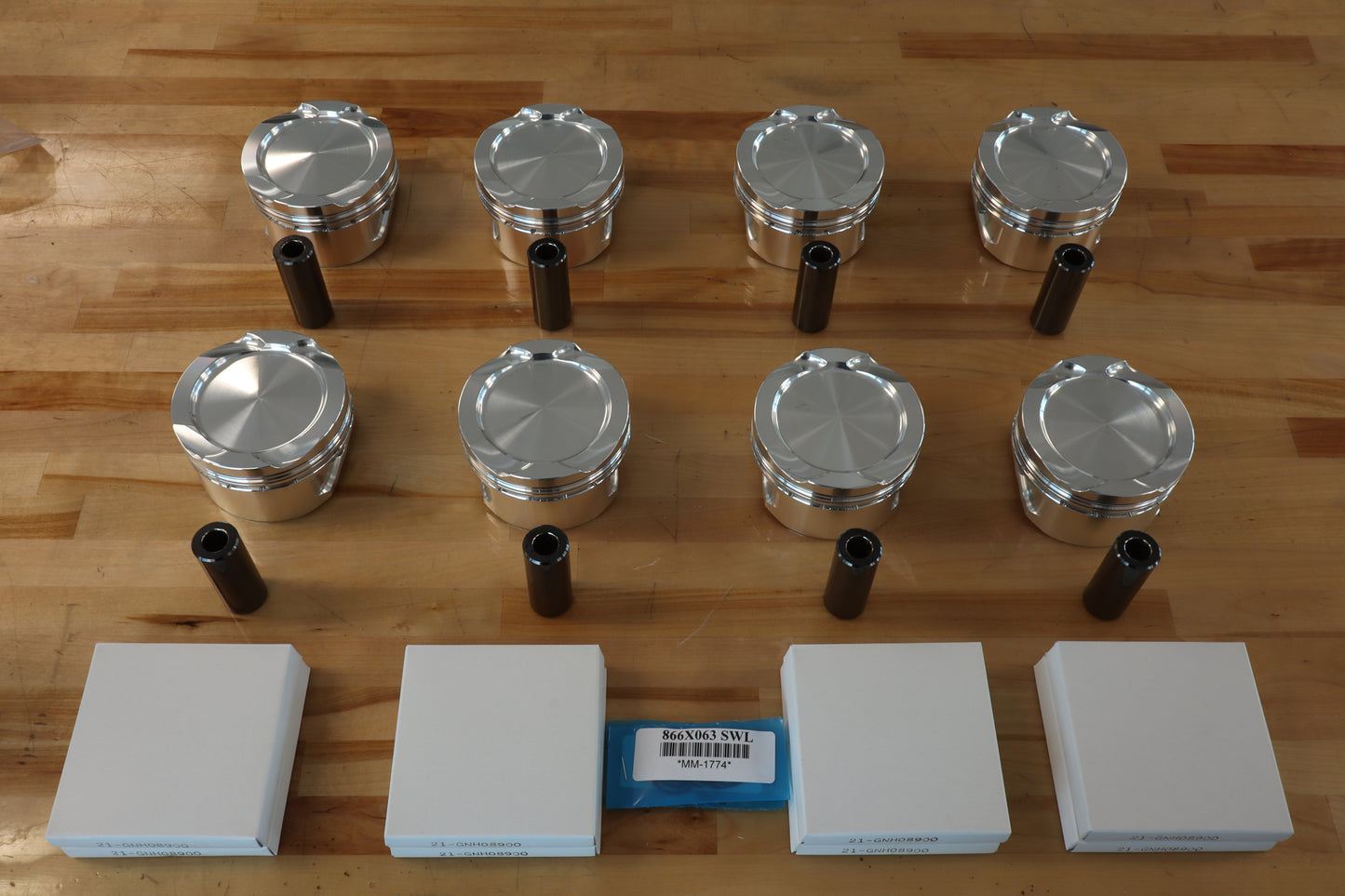 BMW N74 CP Forged Piston Set - Sleeved Block