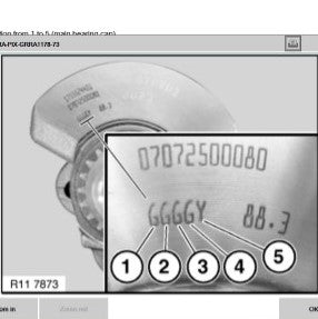Genuine BMW Main Bearings S63 S63TU - F10 F12 F13 F85 F86 M5 M6 X5M X6M