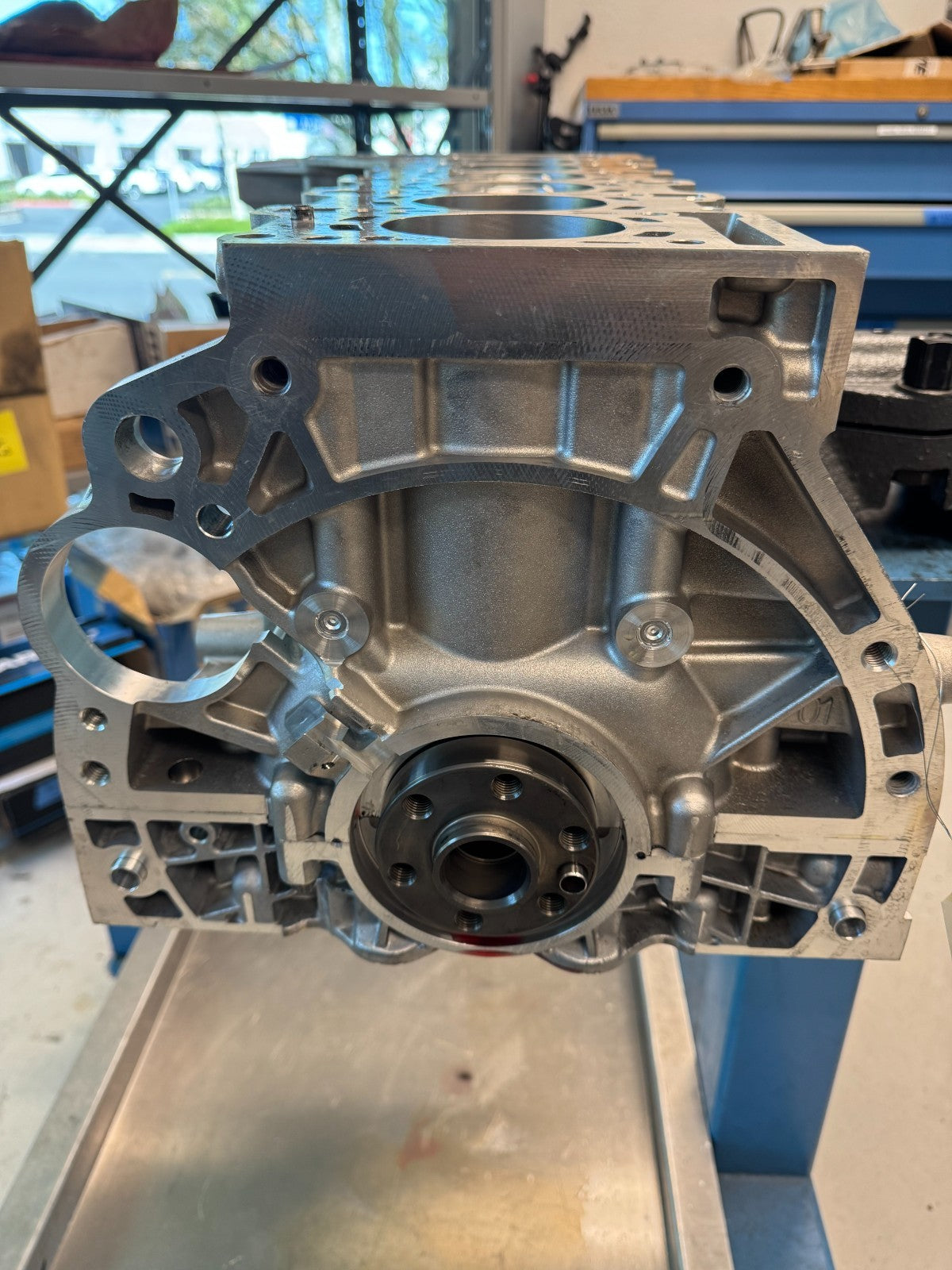 End view of the S55 block