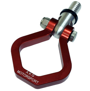 AKG Collapsible Motorsport Front Tow Hook - 6061 Aluminum (Anodized) with Stainless Steel Bolt
