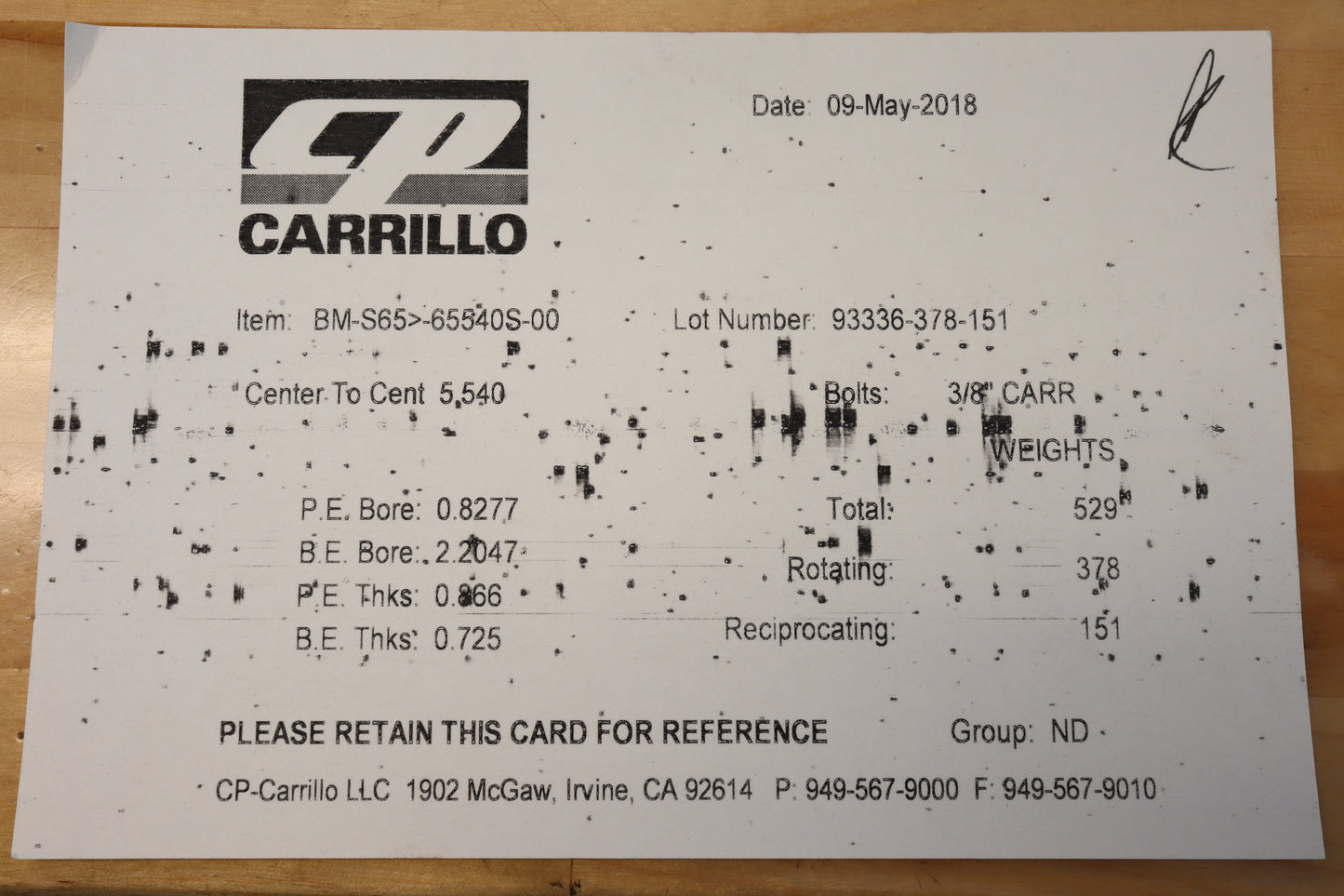 Carrillo S62 Connecting Rod (BMW E39 M5 Z8) Set 8