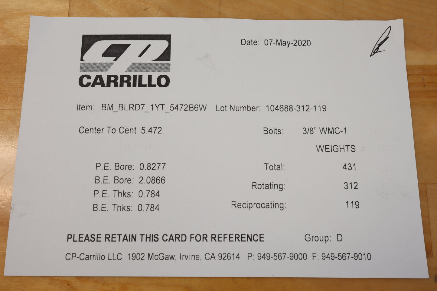 Carrillo - S54 Connecting Rod Set of 6